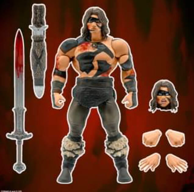 Conan the Barbarian ULTIMATES! War Paint Conan with Extra Head 7" Action Figure by Super7