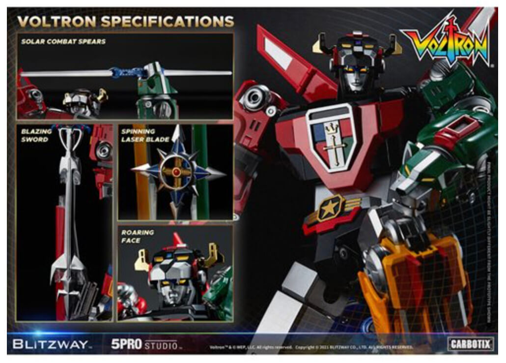 Voltron: Defender of the Universe 5Pro Studio Corbotix Series Action Figure by Blitzway, view 6