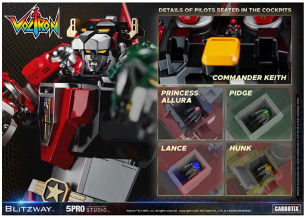 Voltron: Defender of the Universe 5Pro Studio Corbotix Series Action Figure by Blitzway, view 5