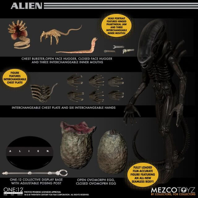 Alien - One:12 Collective Alien Figure by Mezco
