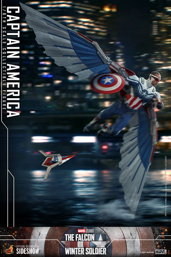Captain America (Falcon) Sixth Scale Figure by Hot Toys 908266, view 5