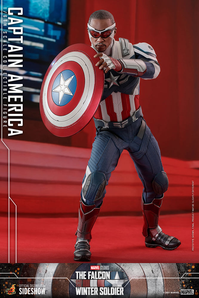 Captain America (Falcon) Sixth Scale Figure by Hot Toys 908266, view 12