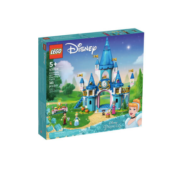 LEGO Disney Cinderella and Prince Charming's Castle 43206