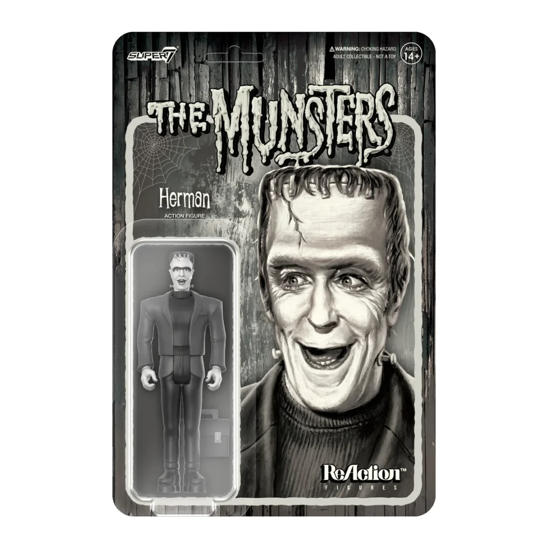 The Munsters – Herman Munster (Grayscale) Wave 2 ReAction Action Figure
