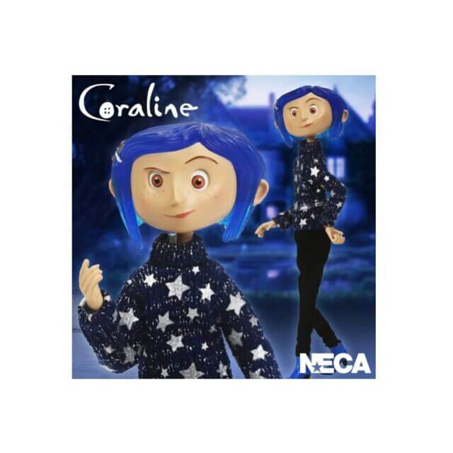 NECA Coraline in Star Sweater articulated action figure box