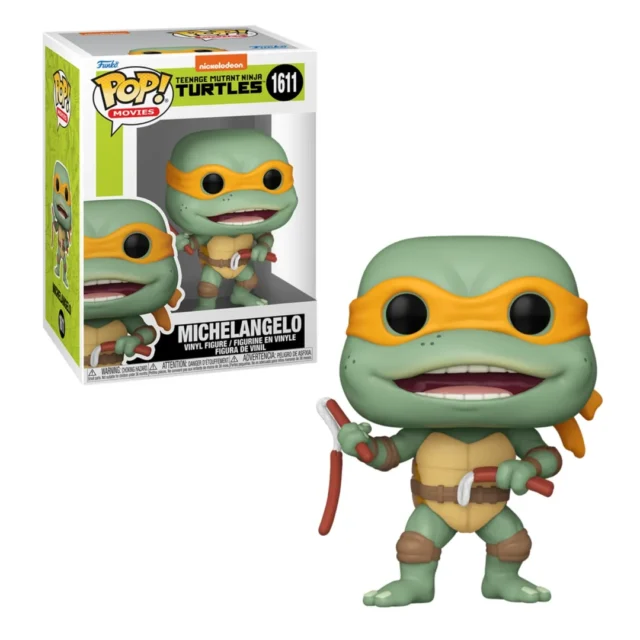 Pop! Movies Teenage Mutant Ninja Turtles 1990 Michelangelo Sausage Link Nunchucks Funko Pop! Vinyl Figure #1611