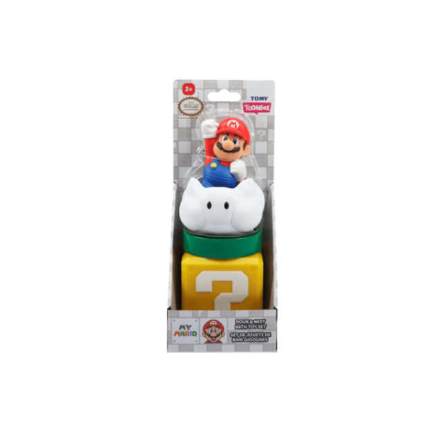 Tomy: My Mario Pour and Nest Bath Toy Set
