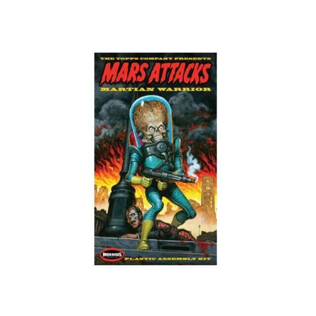 Mars Attacks Martian Warrior plastic model kit box